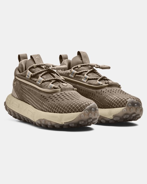 Unisex UA HOVR™ Summit Fat Tire Delta Running Shoes in Brown image number 3